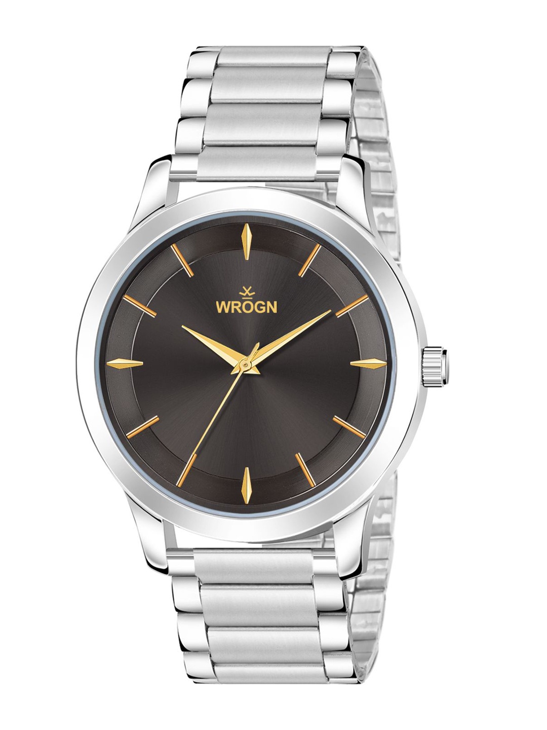 

WROGN Men Embellished Dial & Stainless Steel Analogue Watch HOBWRG-24-0423, Silver