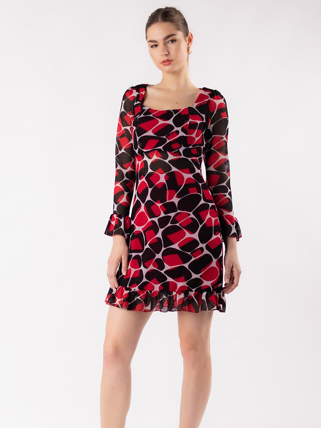 

Stylecast X Hersheinbox Print Sheath Mini Dress, Black