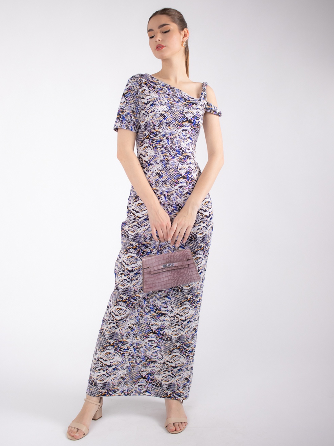 

Stylecast X Hersheinbox Animal Print Off-Shoulder Maxi Dress, Multi