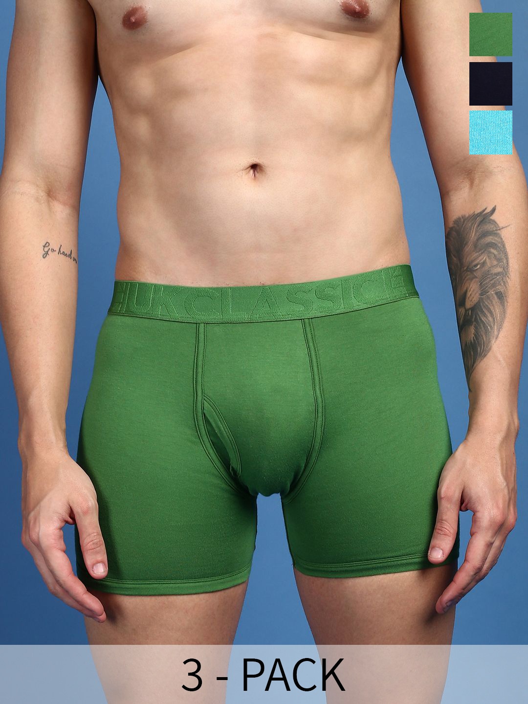 

ONN Pack of 3 Assorted long Trunks ONN_UK_32_AST4_3PC