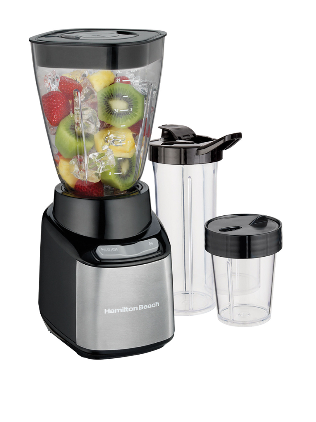 

Hamilton Beach 3 Jars Stainless Steel Juicer Mixer Grinder- 650 W, Silver