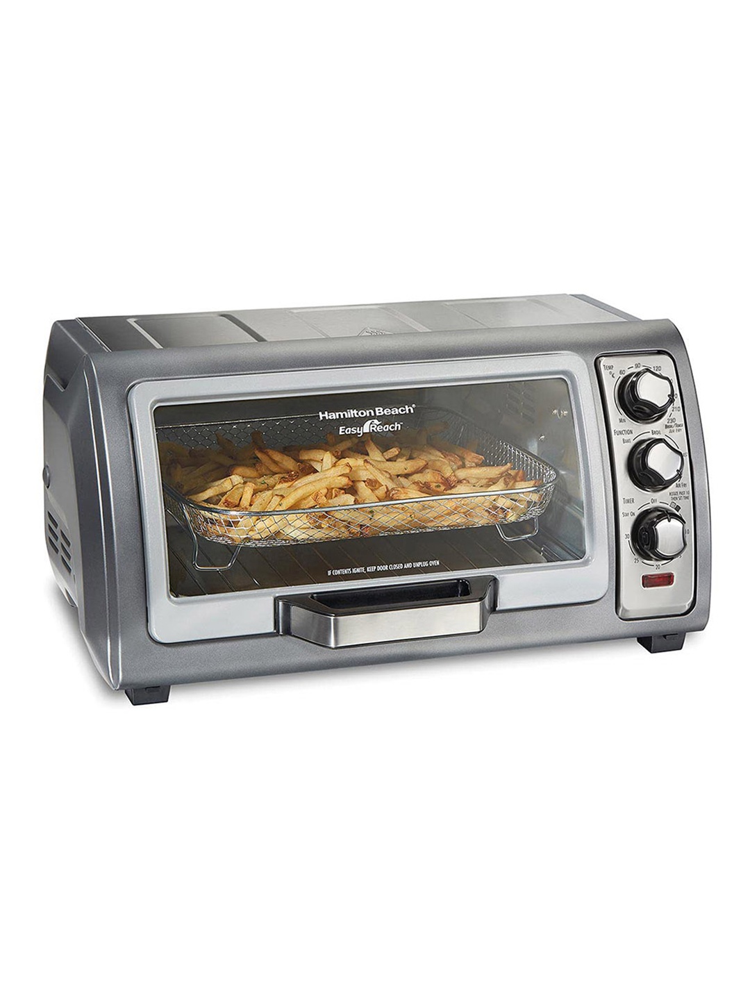 

Hamilton Beach Silver Toned Metal Air fryer