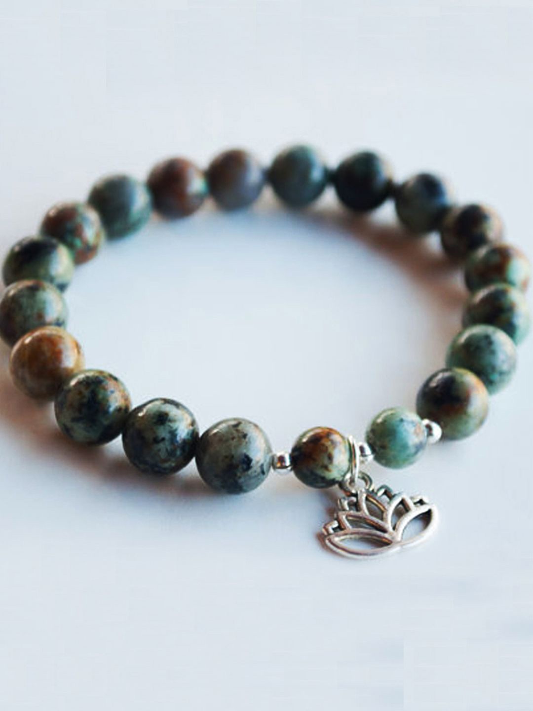 

Young & Forever Unisex Turquoise Charm Bracelet, Blue