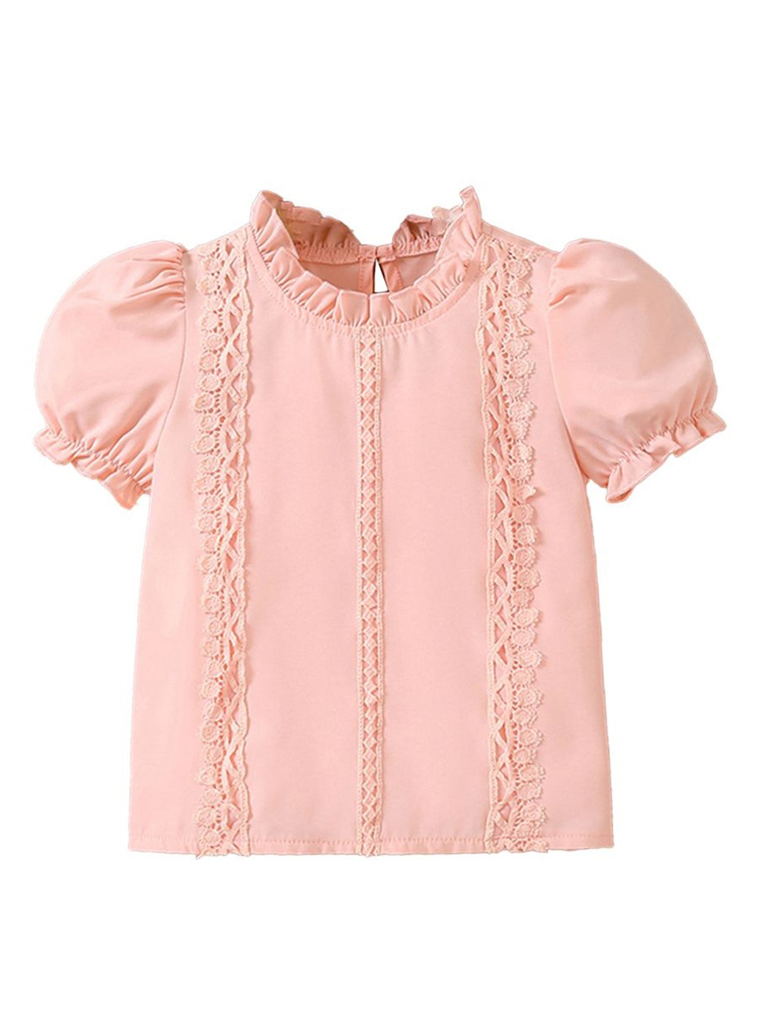 

StyleCast x Revolte Girls Solid Opaque Casual Shirt, Pink