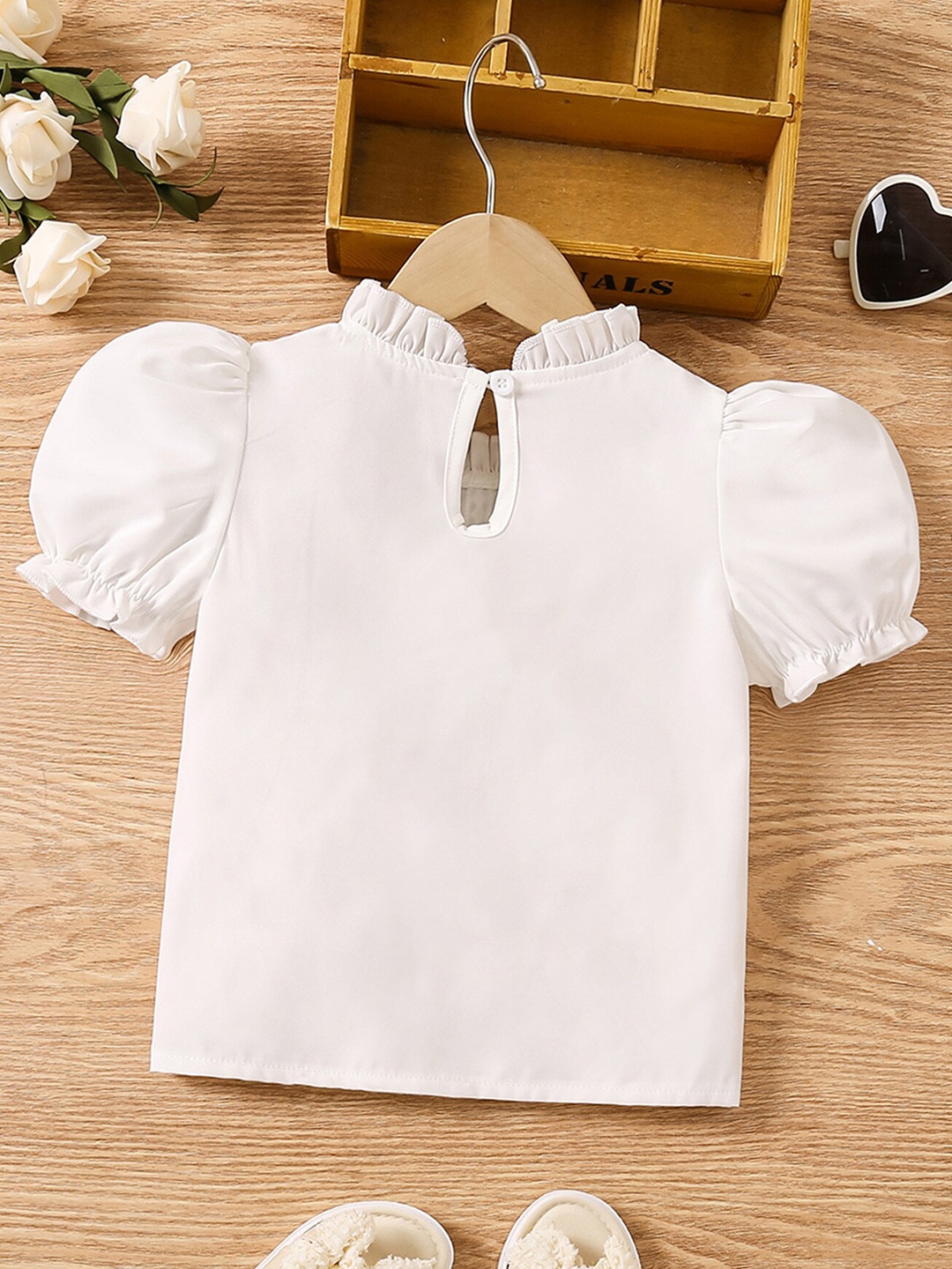 

StyleCast x Revolte Solid Girls Opaque Casual Shirt, White