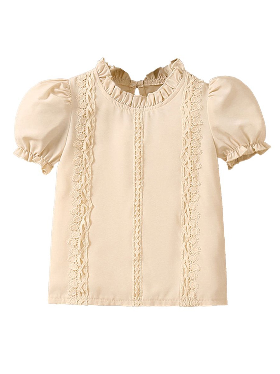 

StyleCast x Revolte Solid Girls Opaque Casual Shirt, Beige