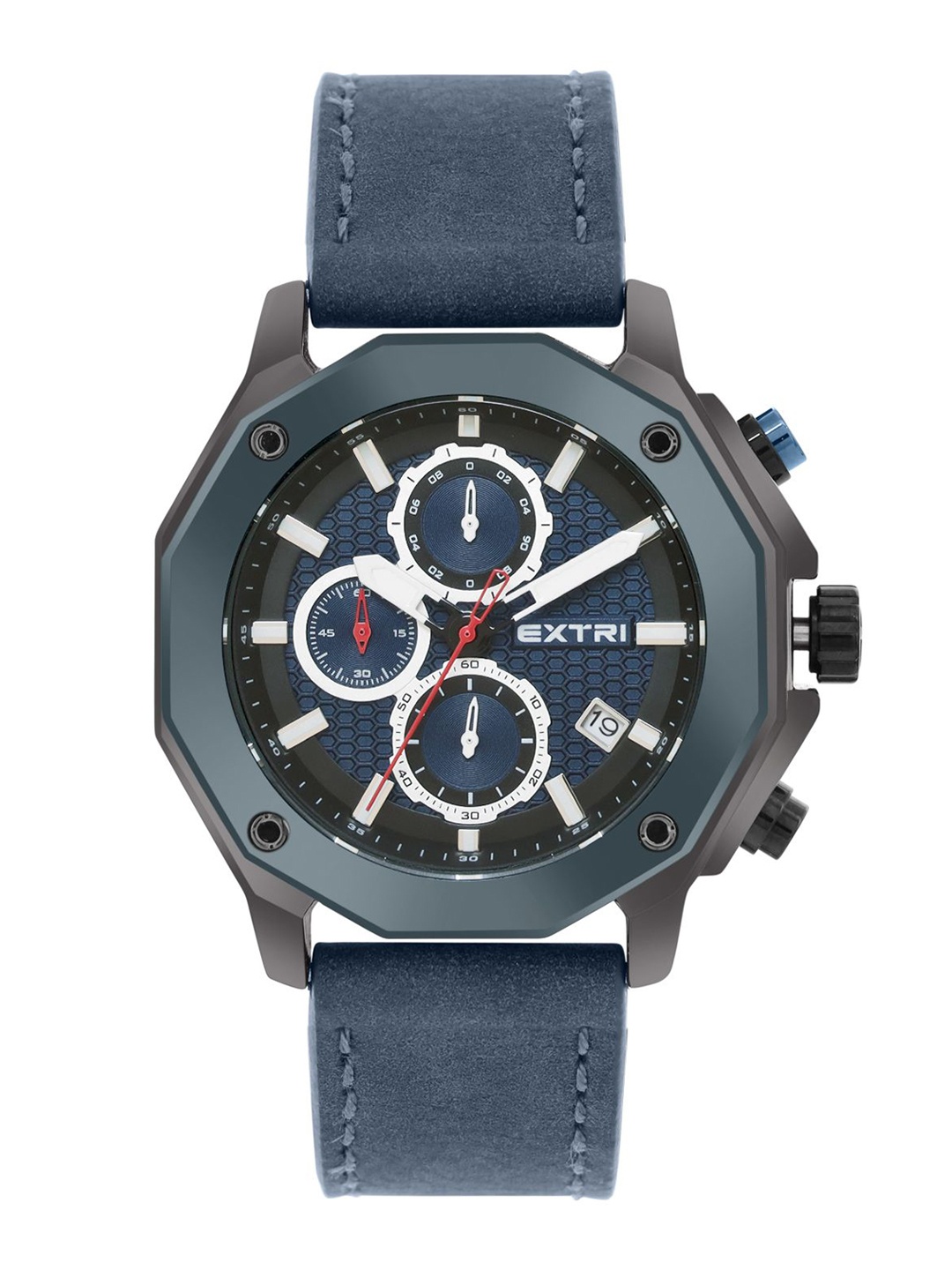 

EXTRI Men Dial & Stainless Steel Straps Analogue Watch X6063-C, Blue