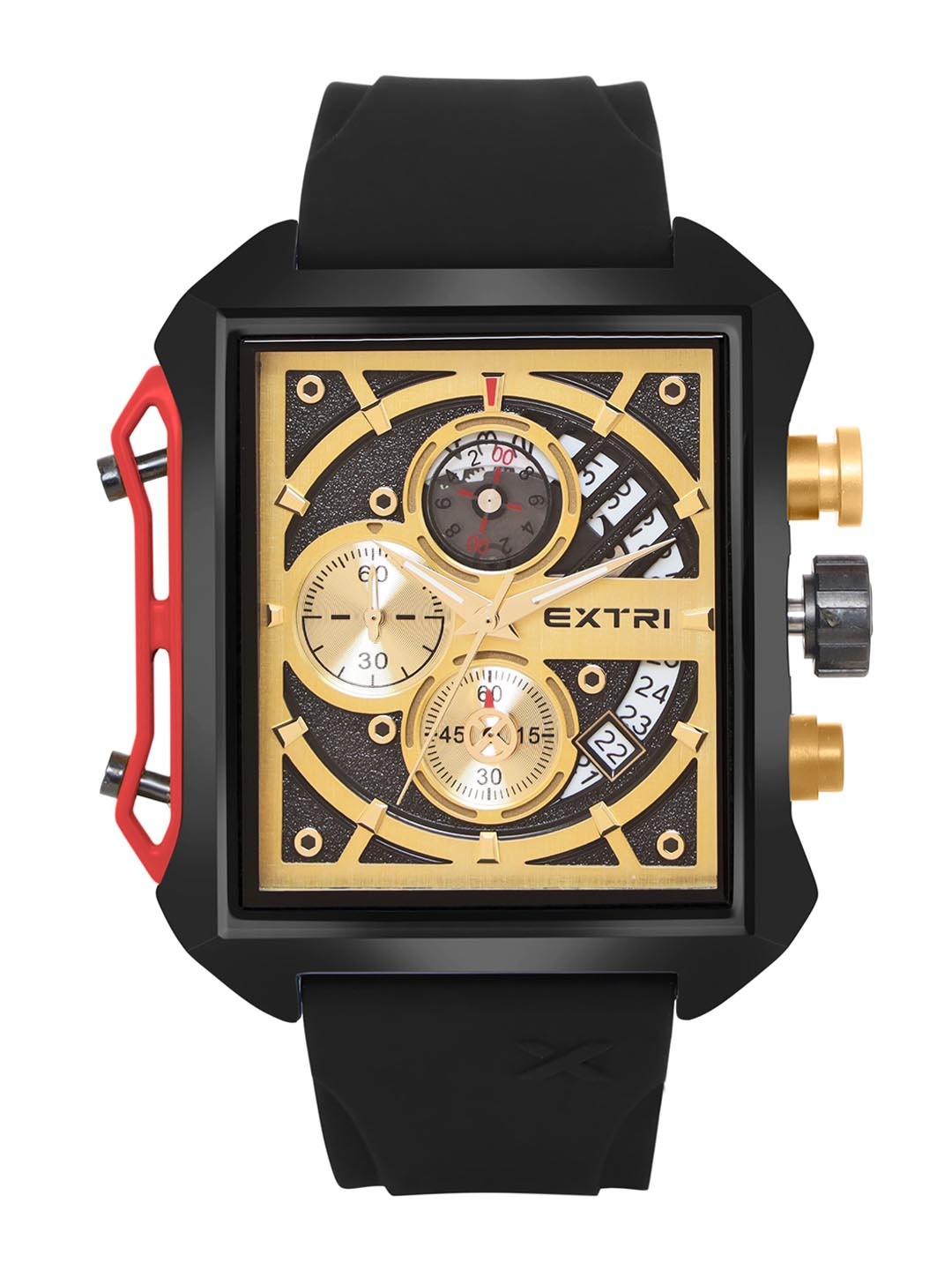 

EXTRI Men Dial & Stainless Steel Straps Analogue Watch X6059-C, Gold