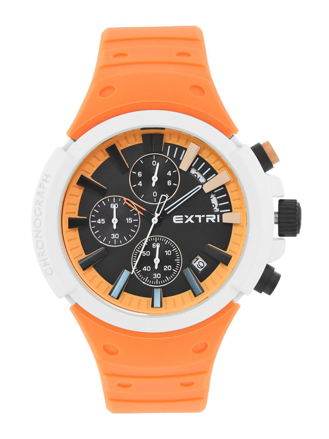 

EXTRI Men Dial & Stainless Steel Straps Analogue Watch X6058-G, Black