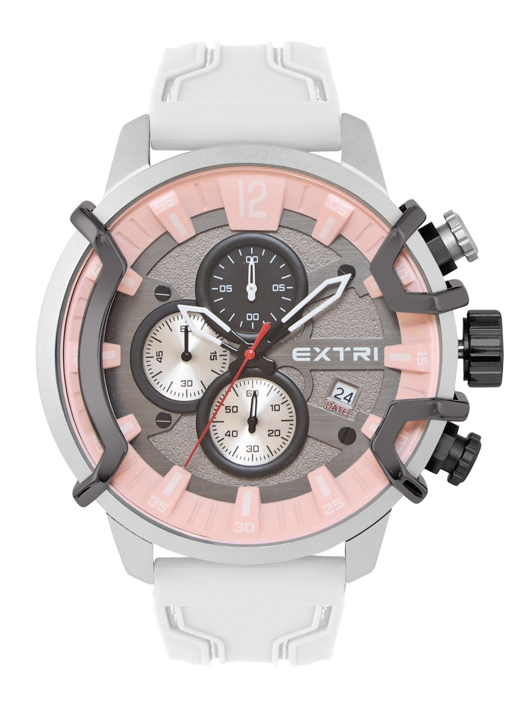 

EXTRI Men Dial & Stainless Steel Straps Analogue Watch X6054-A, Grey