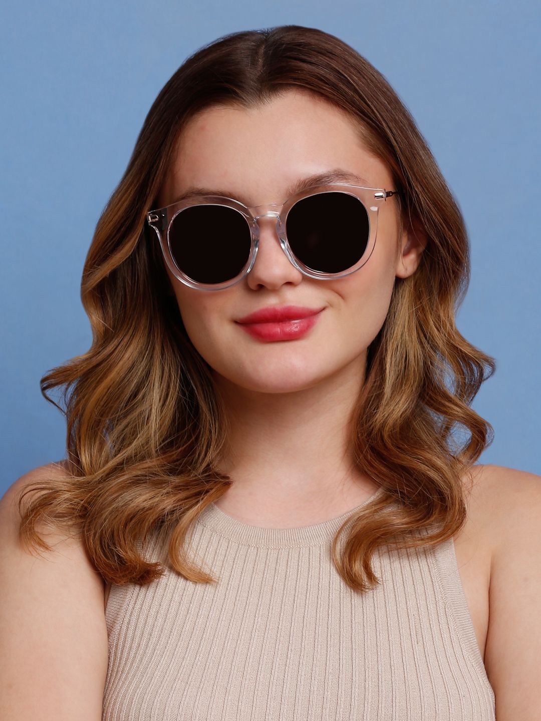

SUNNIES Women Round Sunglasses With Polarised Lens SNS-11688-C512, Pink