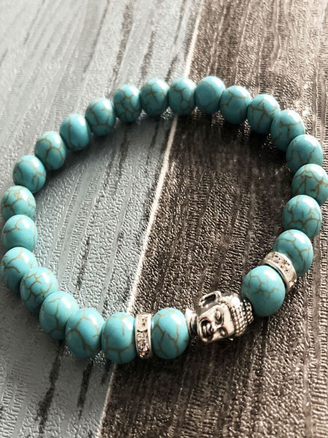 

Young & Forever Unisex Turquoise Elasticated Bracelet, Turquoise blue