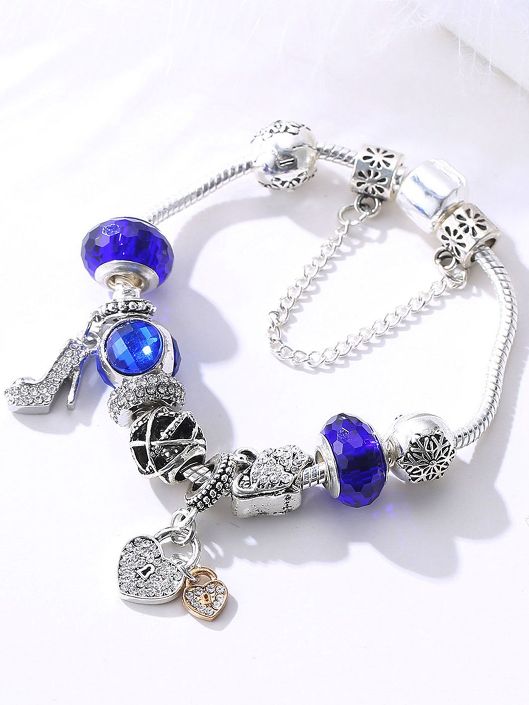 

Young & Forever Brass-Plated Charm Bracelet, Silver