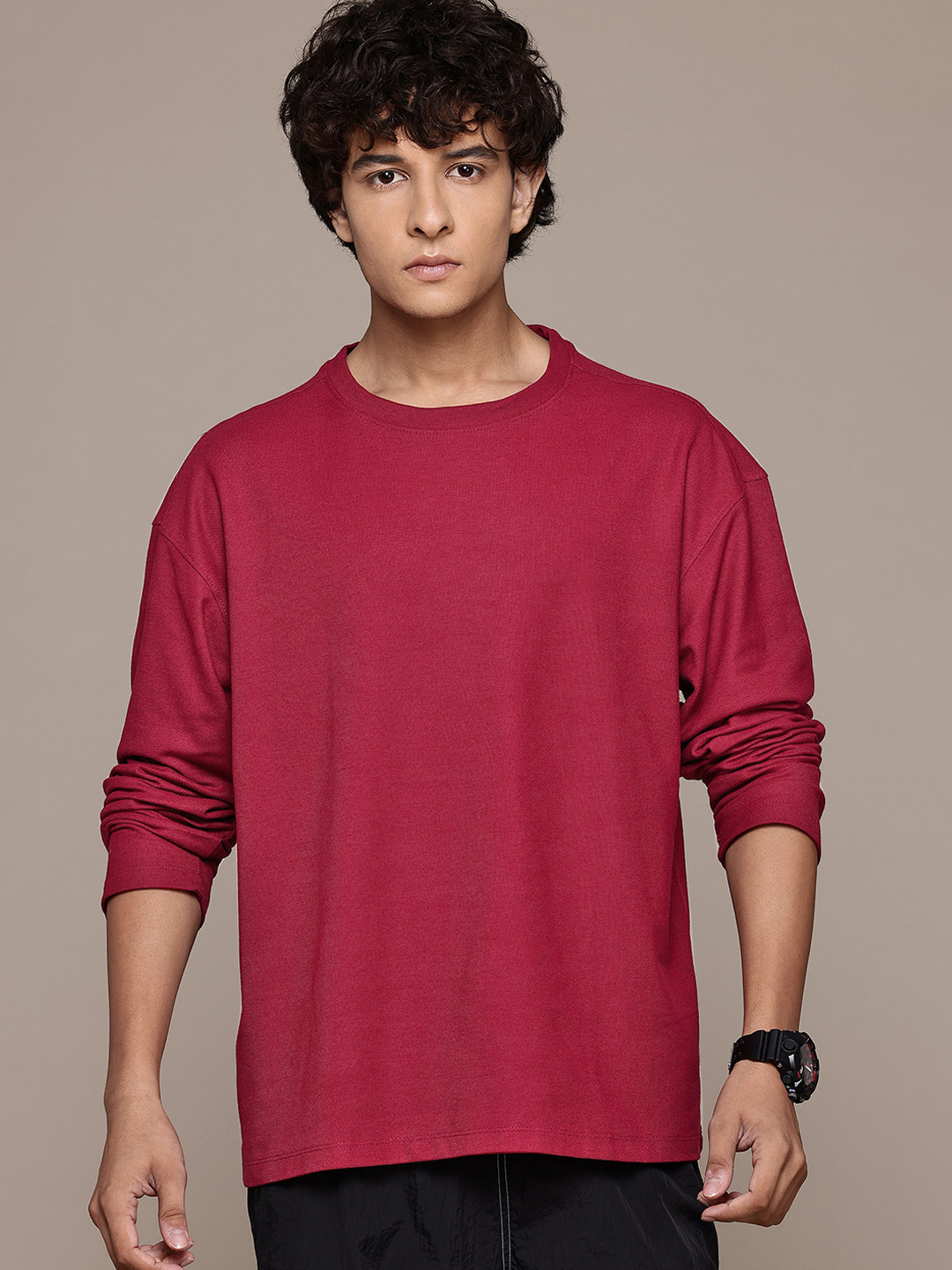 

The Roadster Lifestyle Co. Regular Pullover Sweatshirt, Maroon