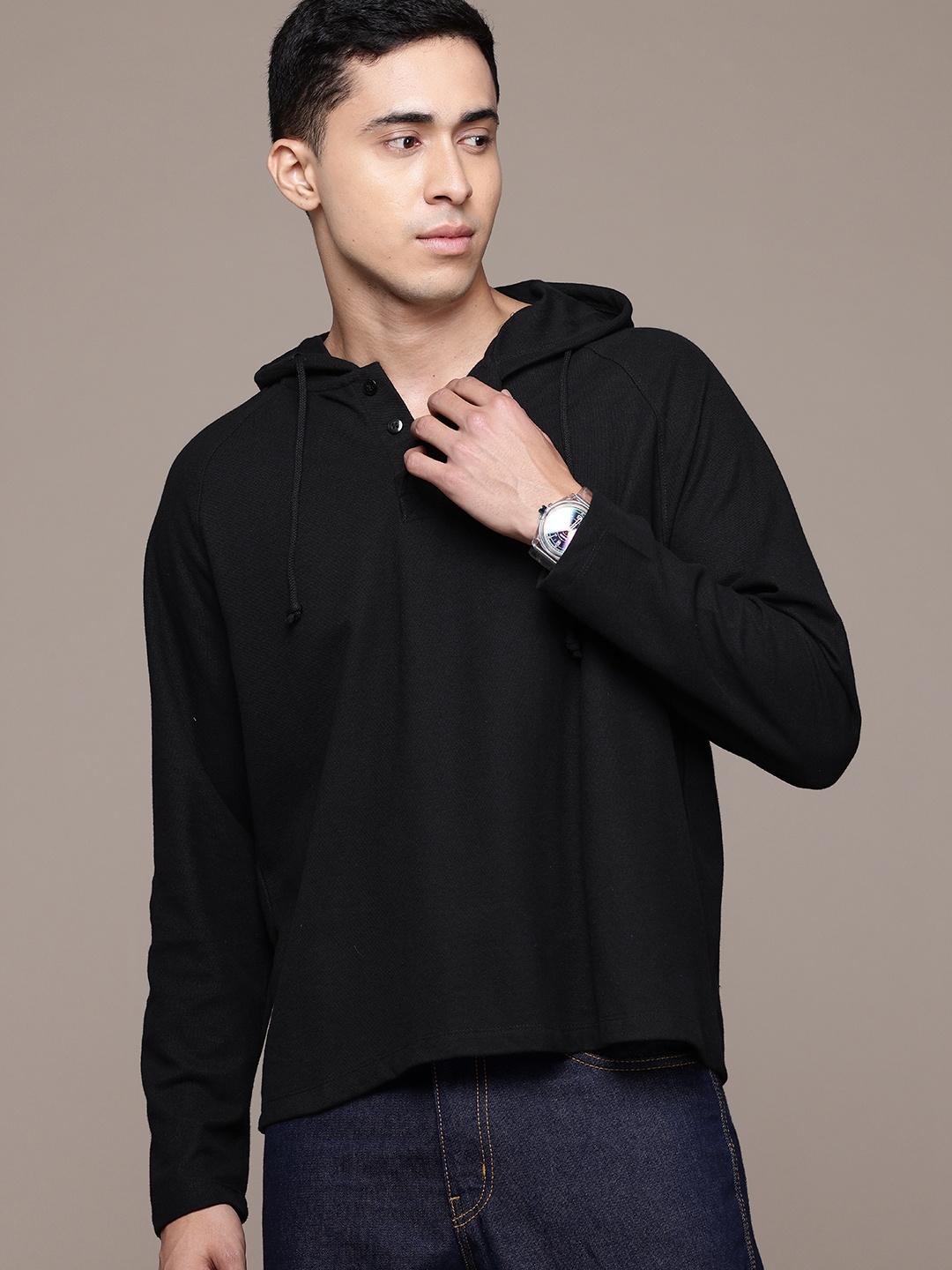 

The Roadster Lifestyle Co. Hooded Sweatshirt, Black