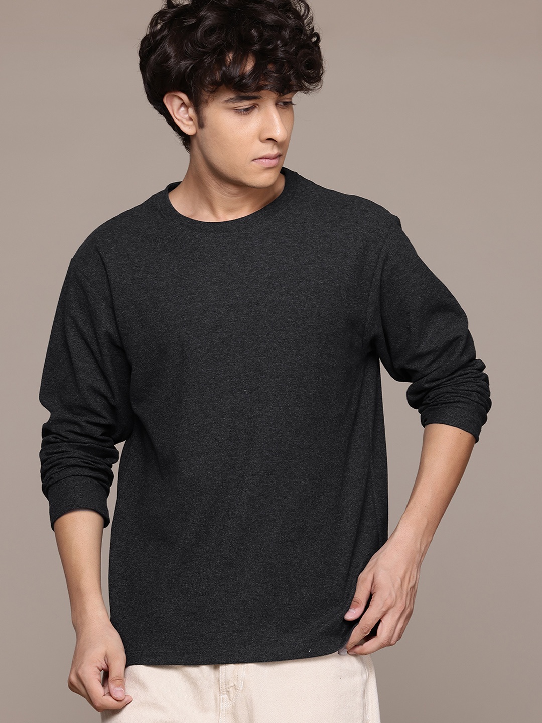 

The Roadster Lifestyle Co. Regular Fit Sweatshirt, Charcoal