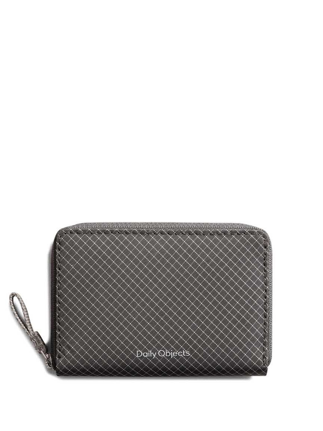 

DailyObjects Unisex Checked Zip Around Wallet, Grey