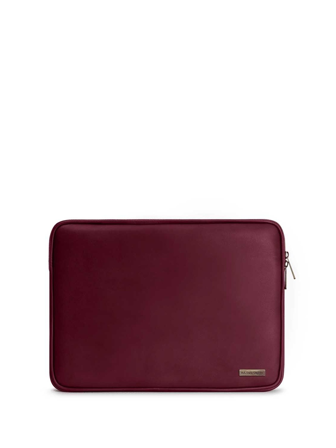 

DailyObjects Vegan Leather Zippered Laptop Sleeve, Red