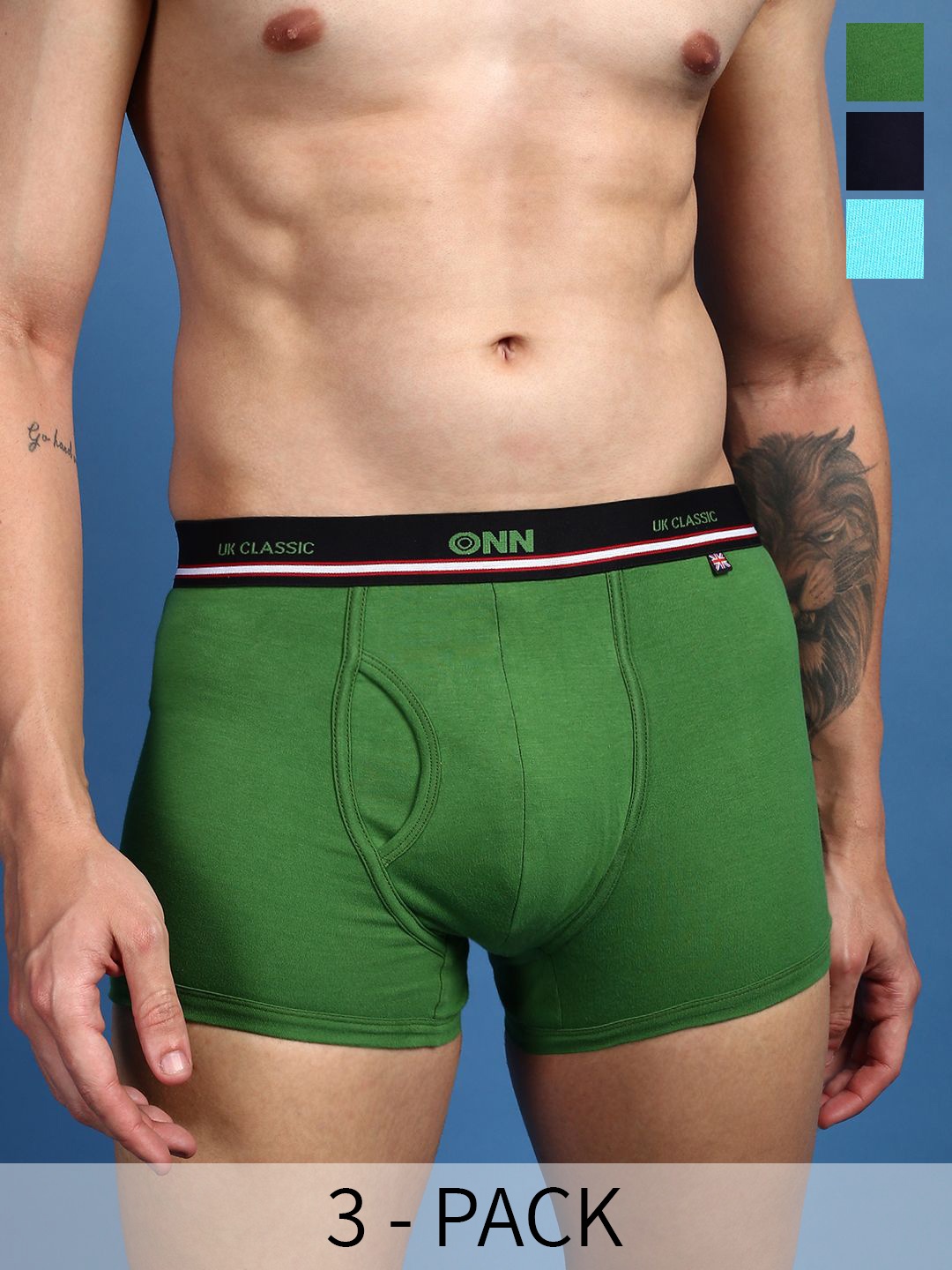 

ONN Pack Of 3 Assorted Trunks ONN_UK_44_AST4_3PC