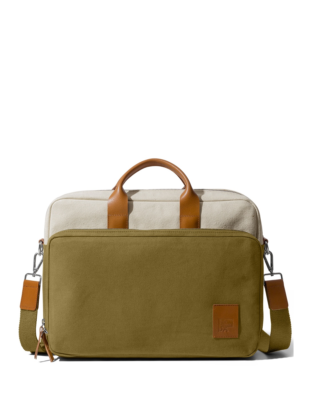 

DailyObjects Structured Handheld Bag with Applique, White