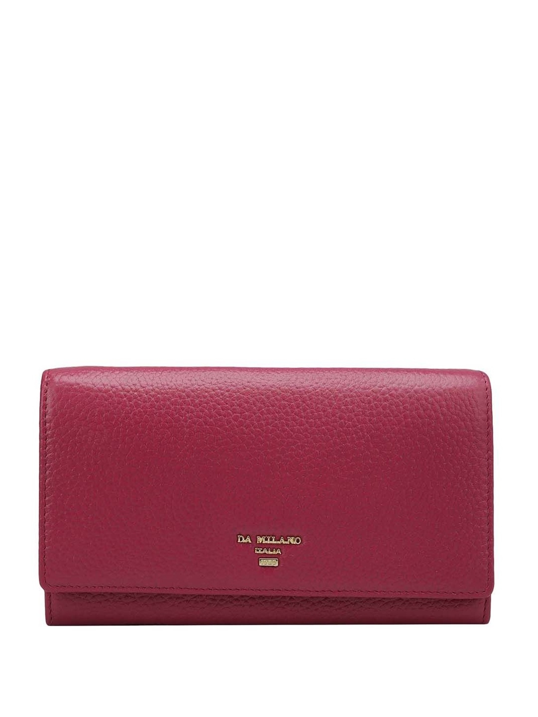 

Da Milano Women Textured Leather Envelope Wallet, Magenta