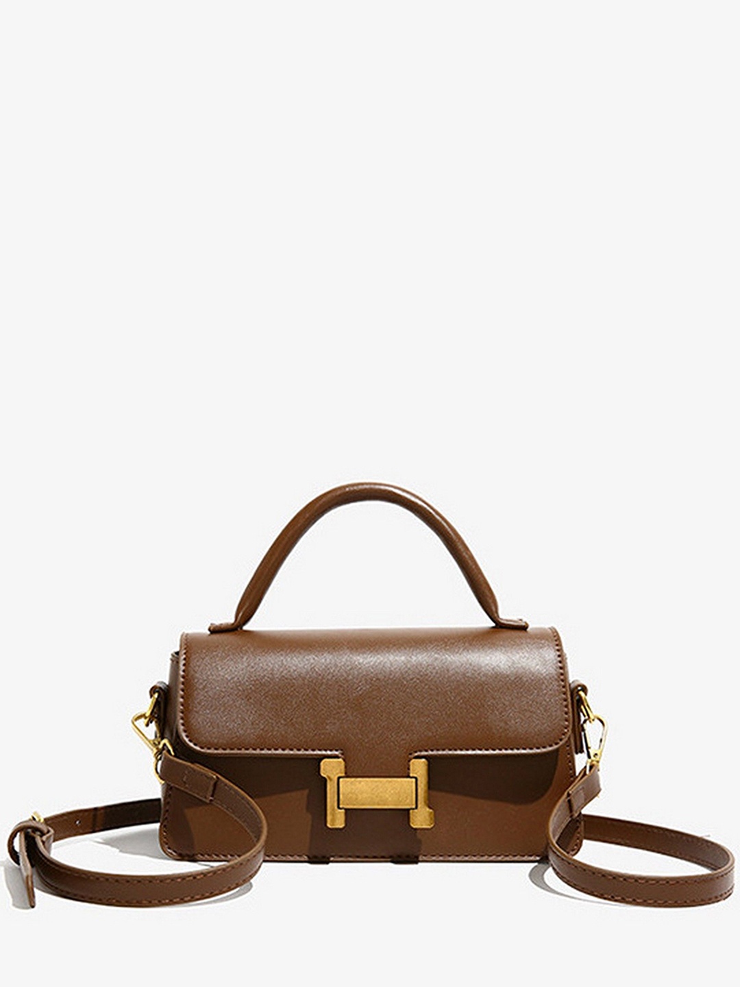 

Diva Dale Women PU Structured Satchel with Tasselled, Brown