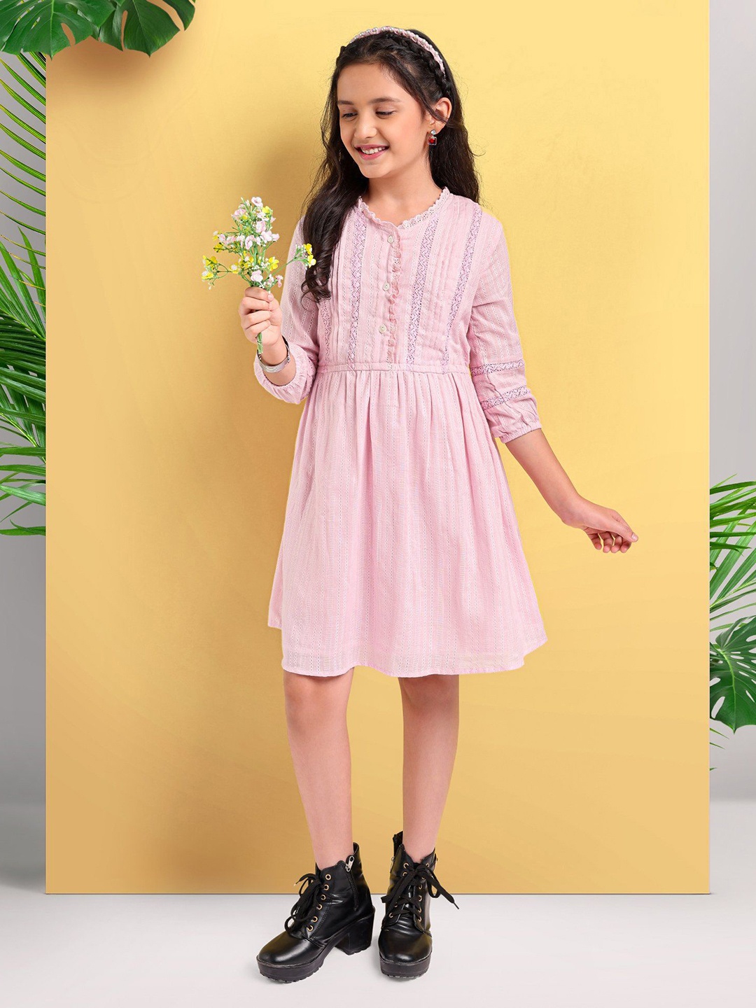 

ARIAS By LARA DUTTA A-Line Dress, Pink