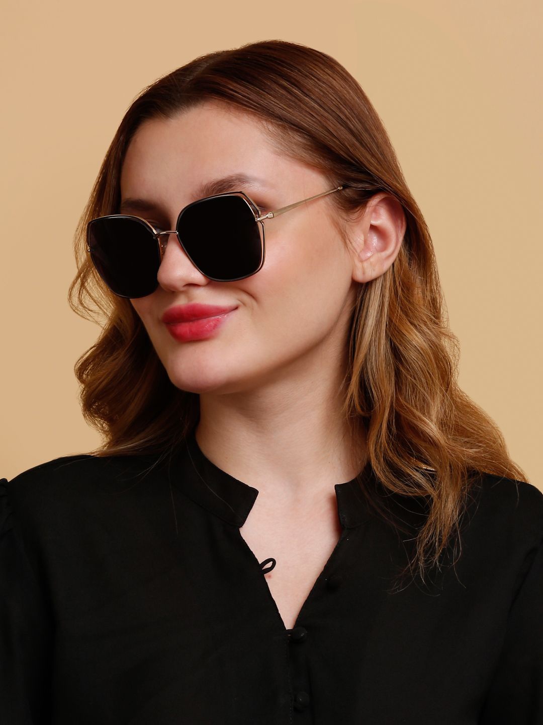 

SUNNIES Women Oversized Sunglasses With UV Protected Lens SNS-11734-C025, Grey
