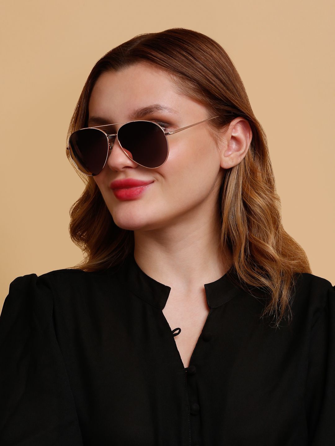 

SUNNIES Women Aviator Sunglasses With Polarised Lens-SNS-11719-C103, Pink