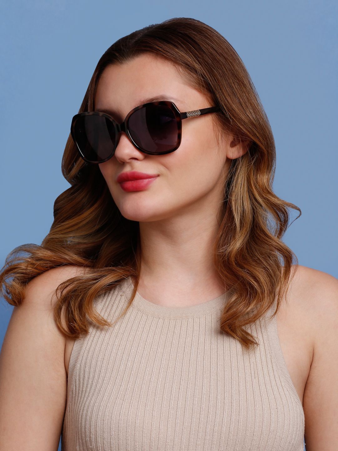 

SUNNIES Women Oversized Sunglasses With Polarised Lens-SNS-11714-C041, Grey