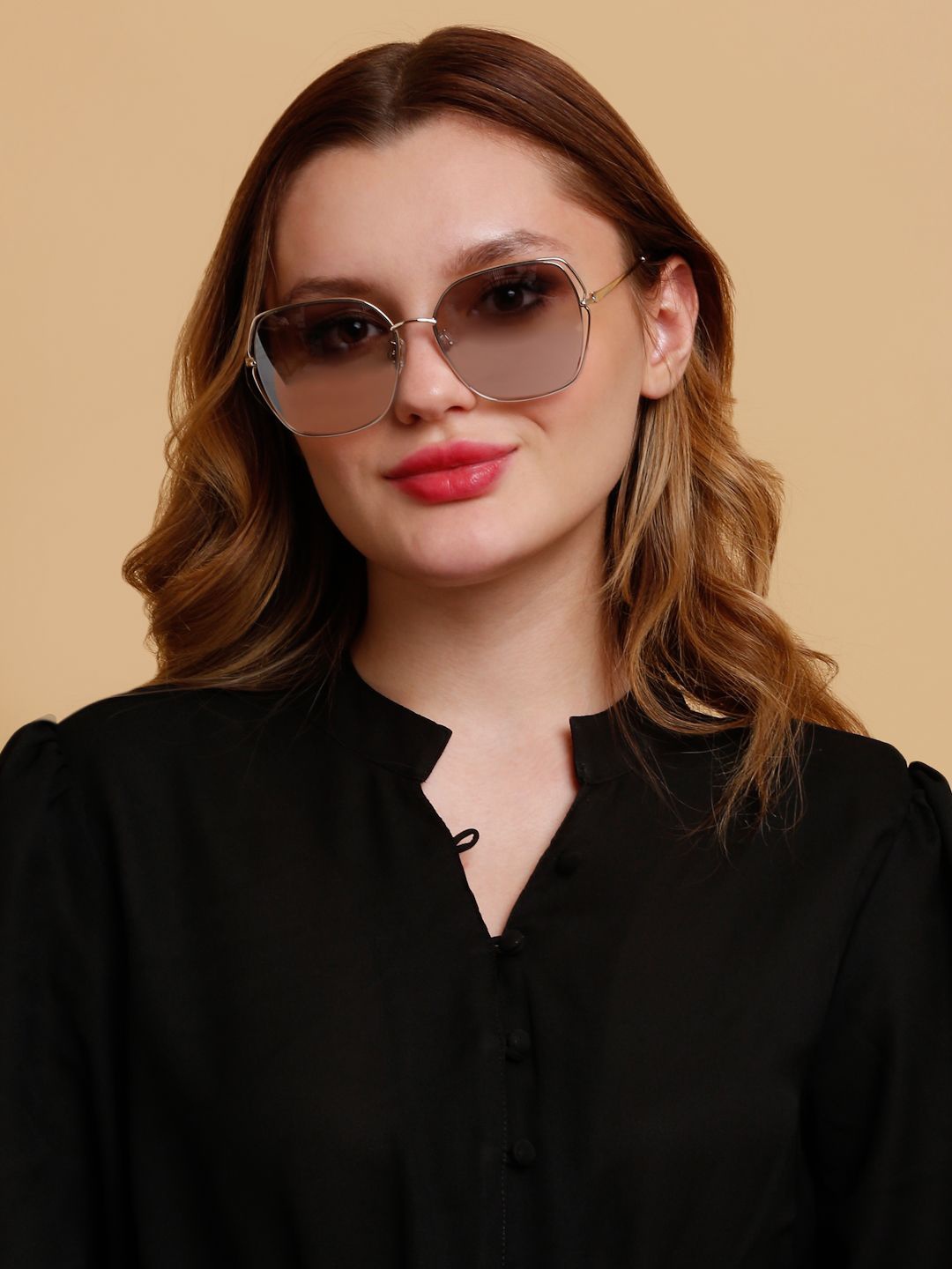 

SUNNIES Women Oversized Sunglasses With UV Protected Lens SNS-11734-C101, Grey