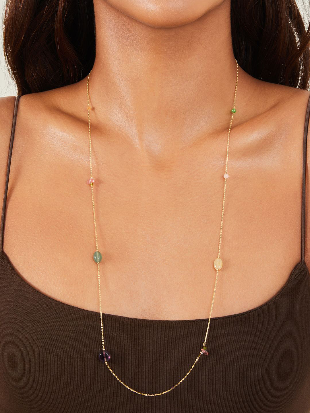 

Accessorize Real Stones Gold Plated Necklace