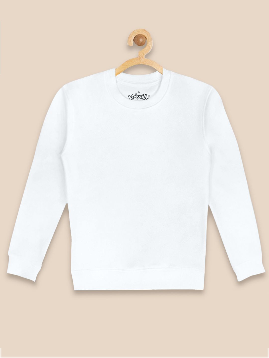 

Kids Ville Boys Cotton Pullover Sweatshirt, Off white