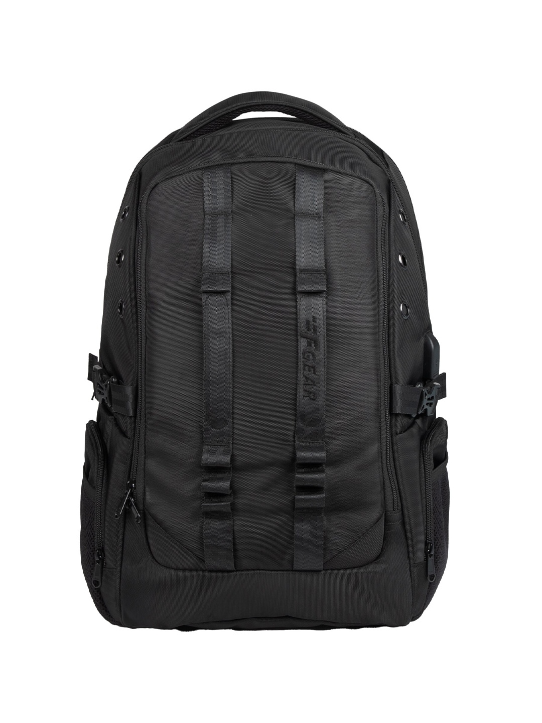 

F Gear Unisex Backpack with USB Charging Port, Black
