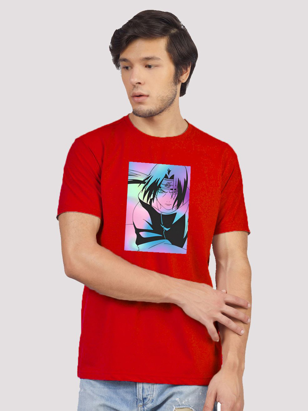 

Greylongg Men Printed Pockets T-shirt, Red