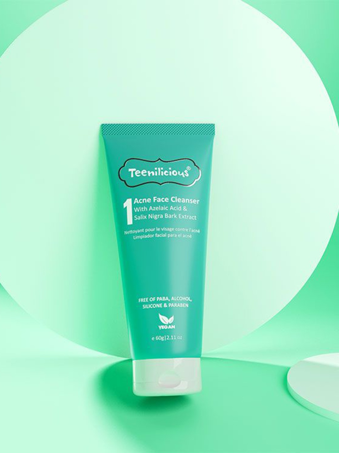

Teenilicious Acne Face Cleanser With Azelaic Acid - 60g, Green