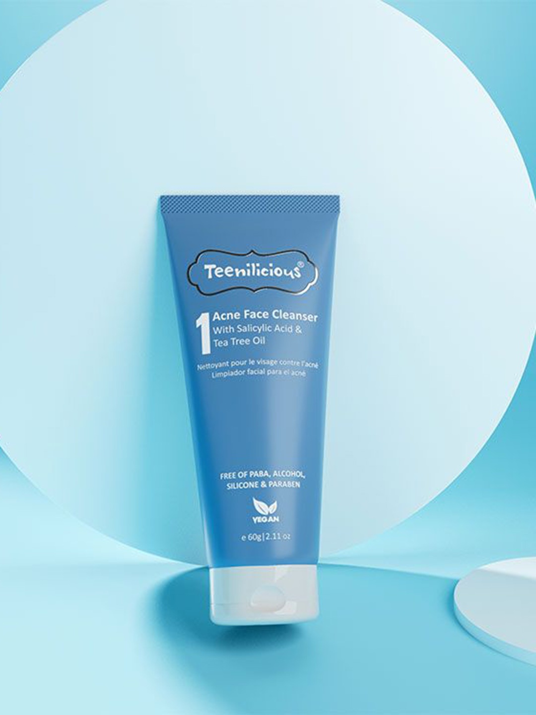 

Teenilicious Acne Face Cleanser With Salicylic Acid - 60g, Green