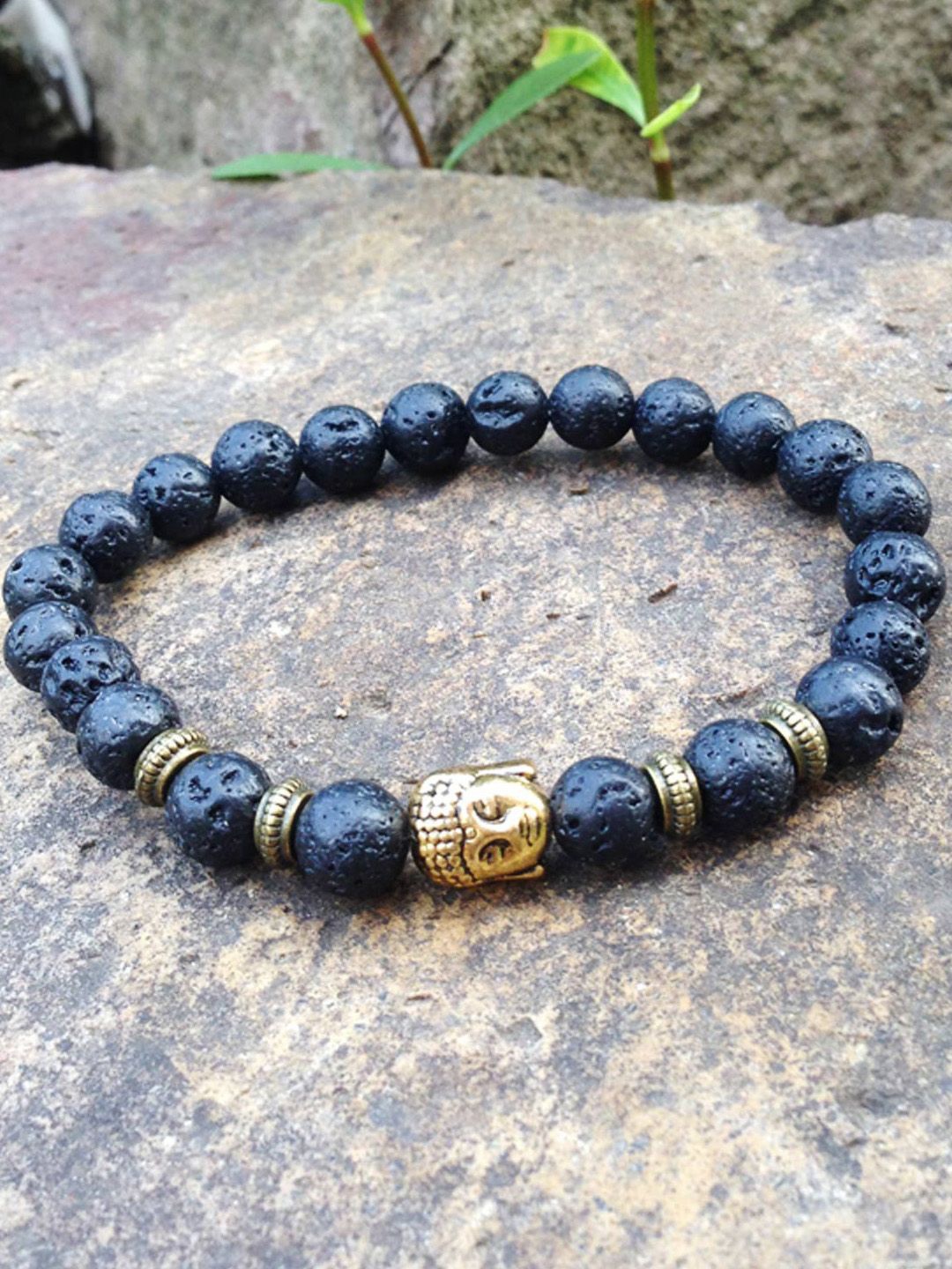 

Young & Forever Unisex Crystals Ceramic Bracelet, Black