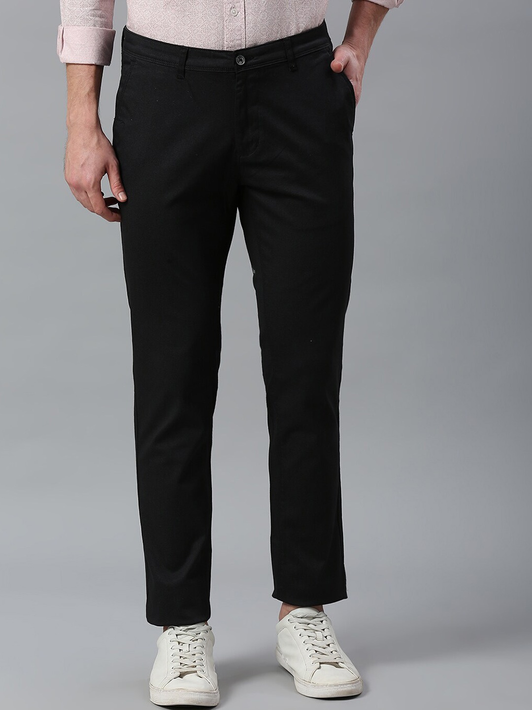 

Klub Fox Men Slim Fit Trousers, Black