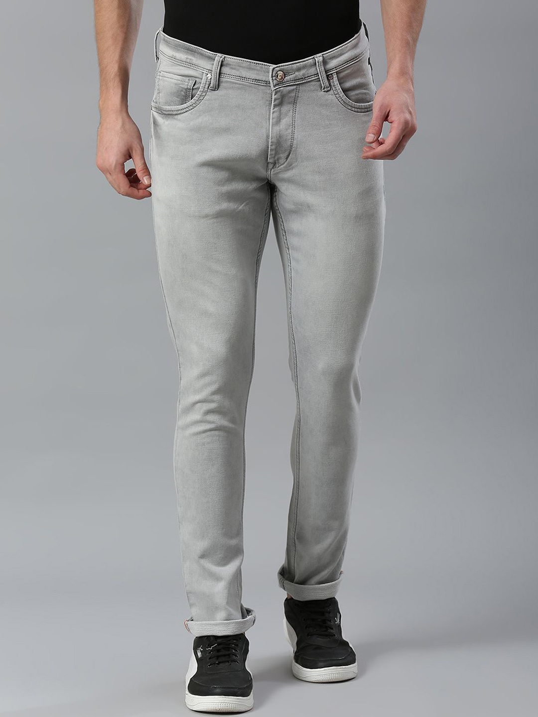 

Klub Fox Men Skinny Fit Jeans, Grey