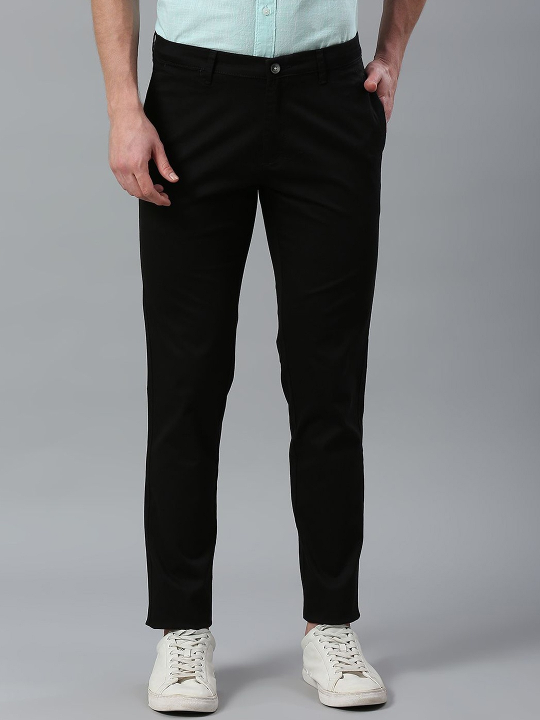 

Klub Fox Men Slim Fit Trousers, Black