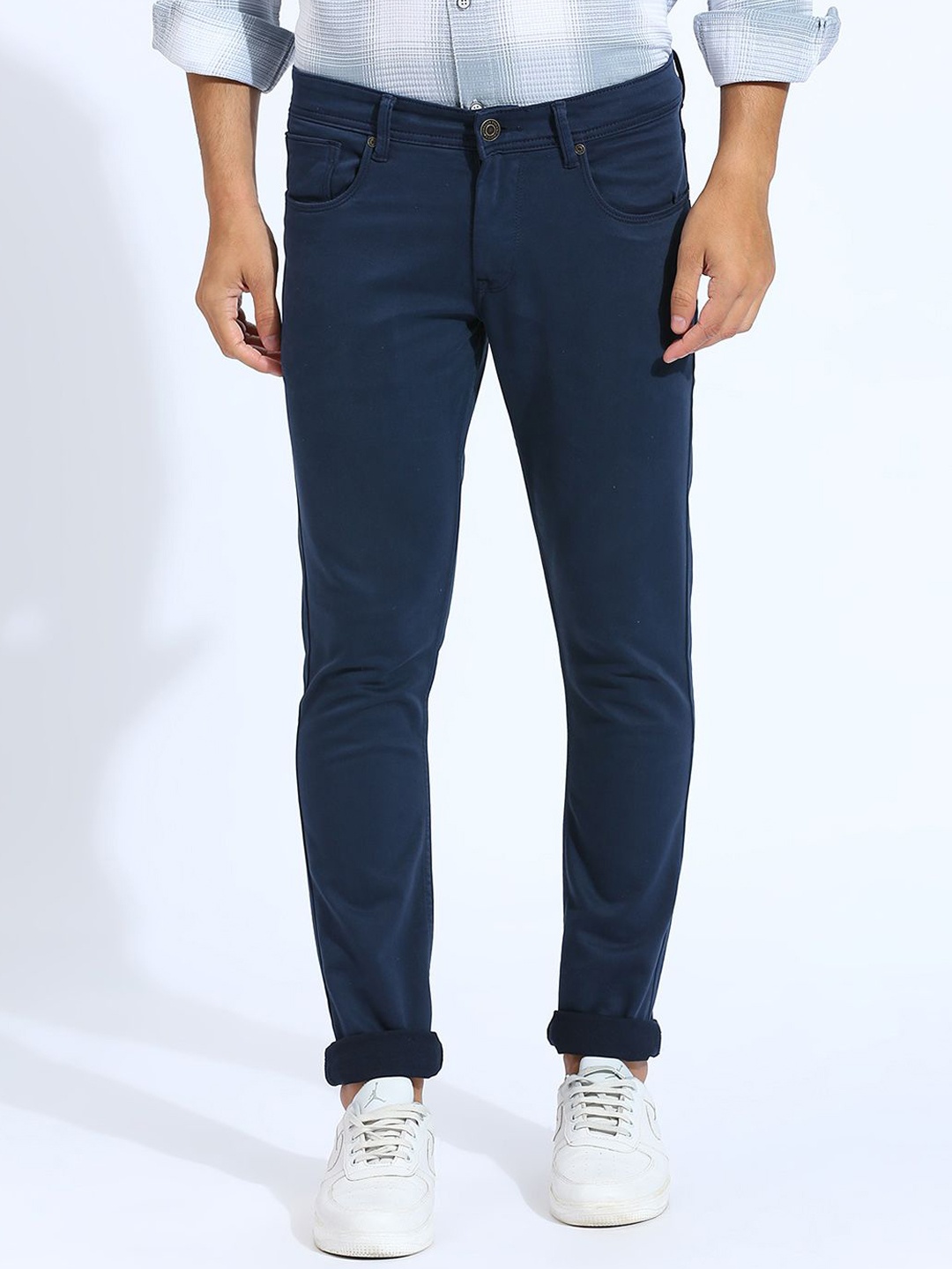 

Klub Fox Men Skinny Fit Jeans, Navy blue