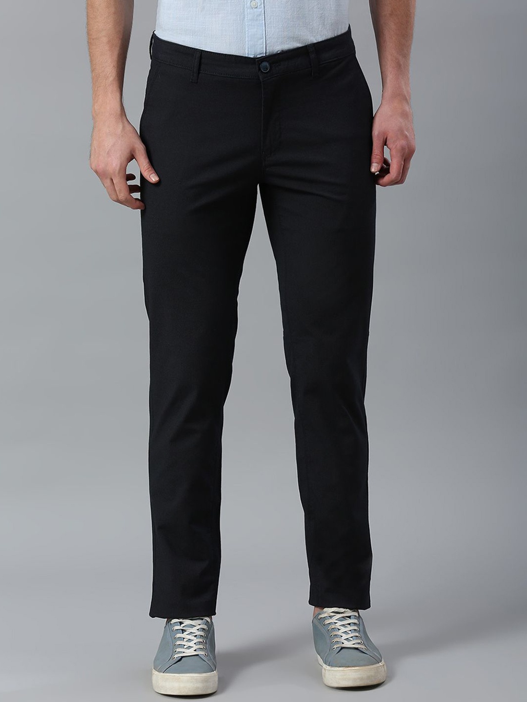 

Klub Fox Men Slim Fit Trousers, Navy blue