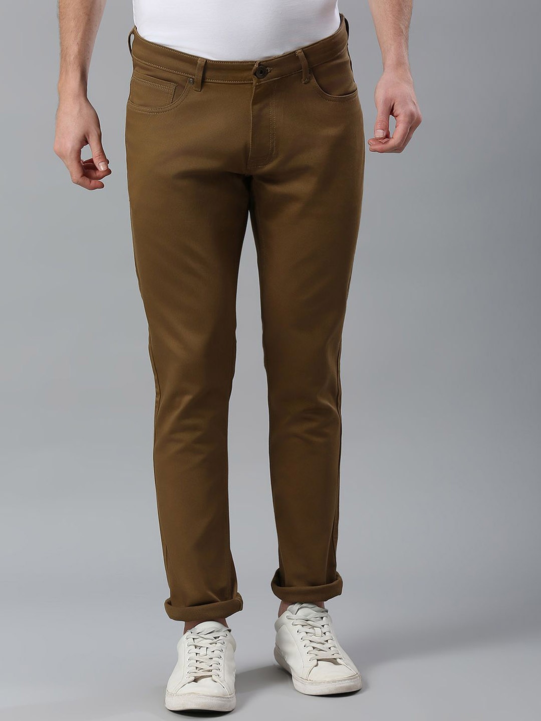 

Klub Fox Men Slim Fit Jeans, Khaki