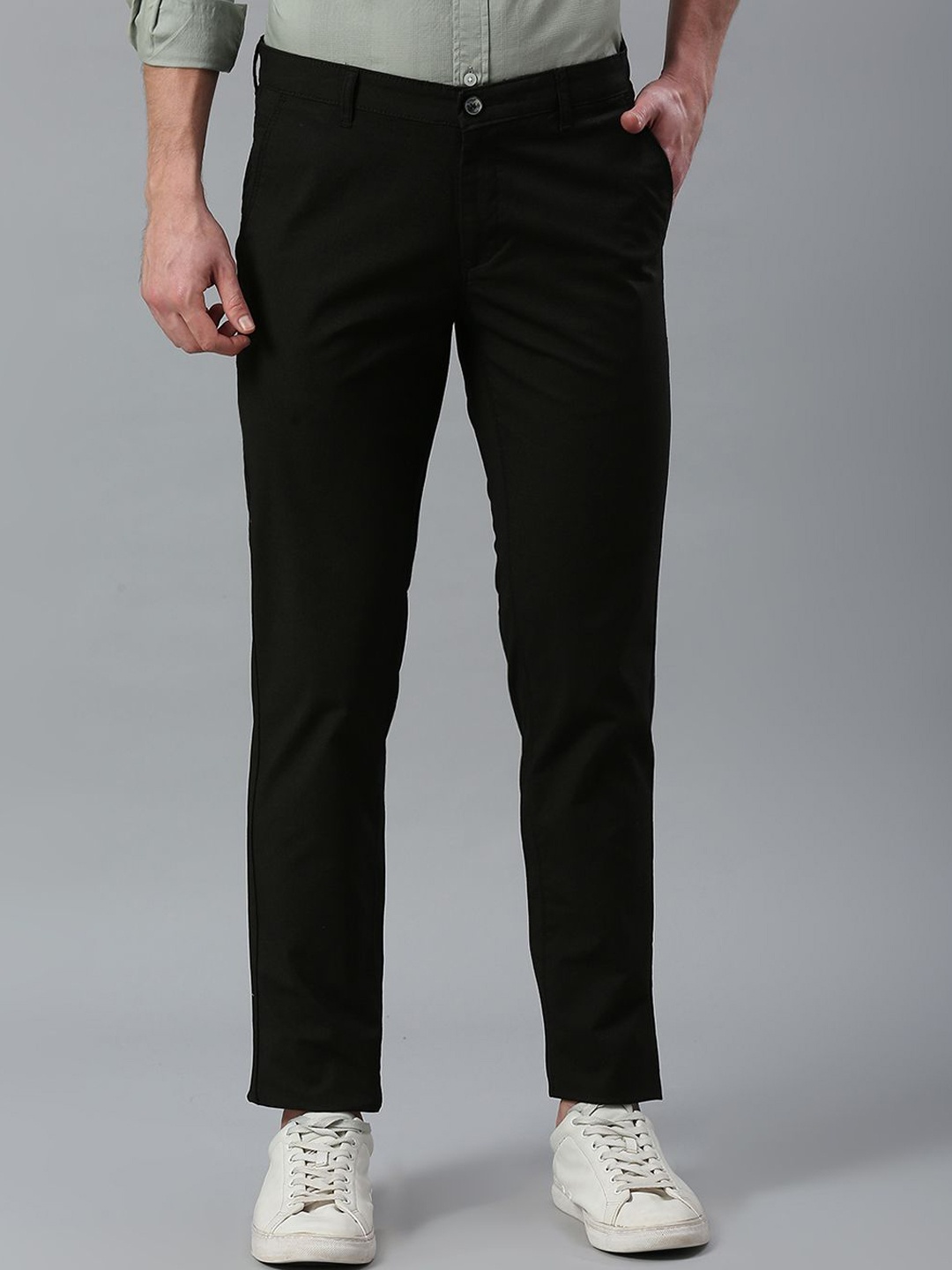 

Klub Fox Men Slim Fit Trousers, Black