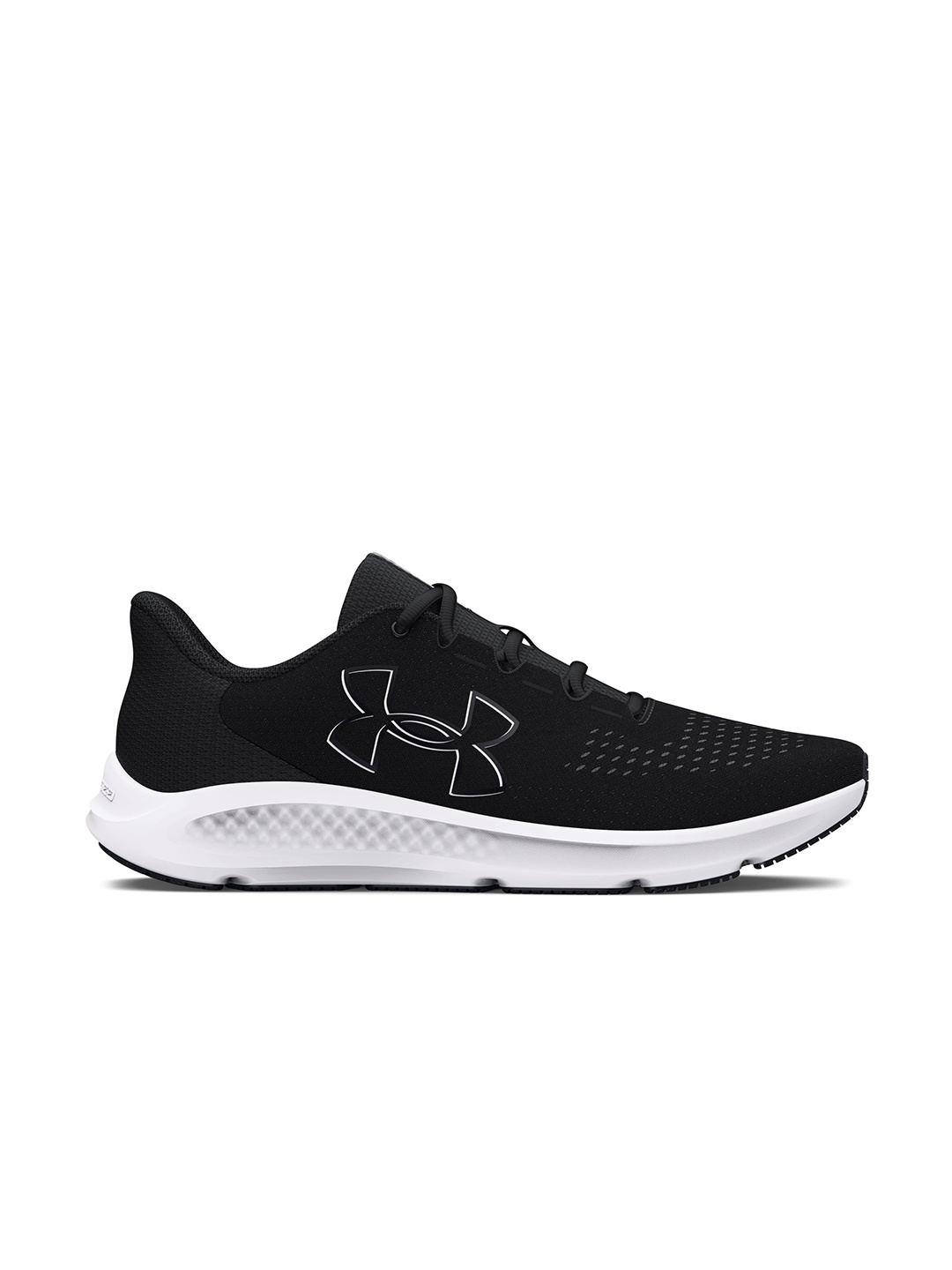 

UNDER ARMOUR Women Woven Design Charged Pursuit 3 Running Shoes, Black