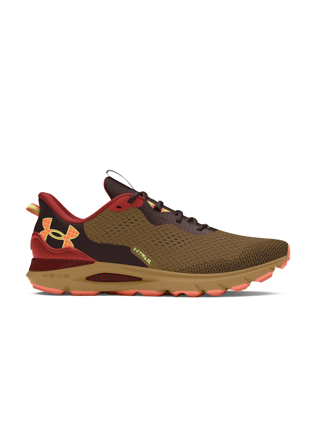 

UNDER ARMOUR Unisex Sonic Trail Running Shoes, Brown