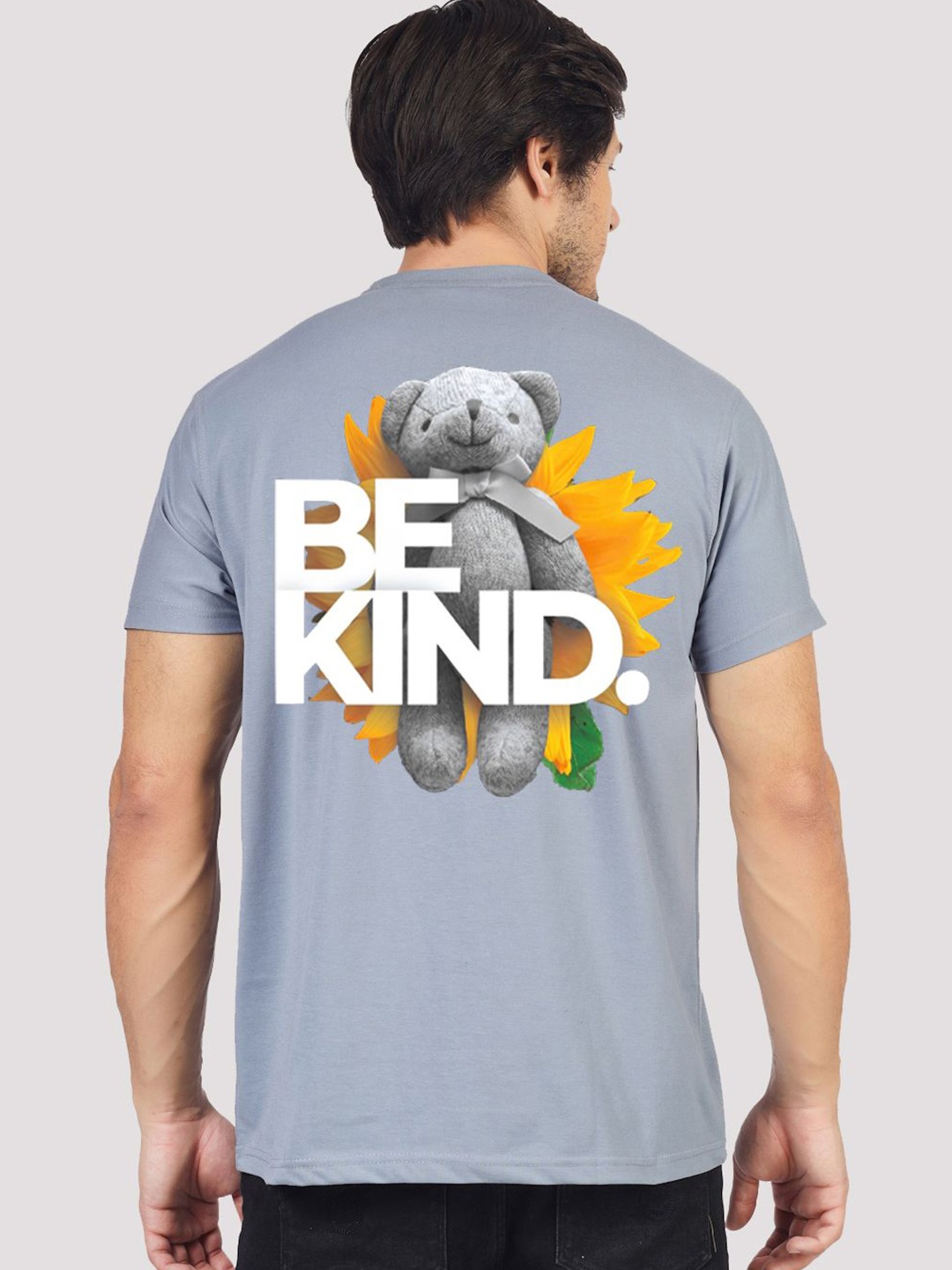 

Greylongg Men Graphic Printed Round Neck T-shirt, Grey