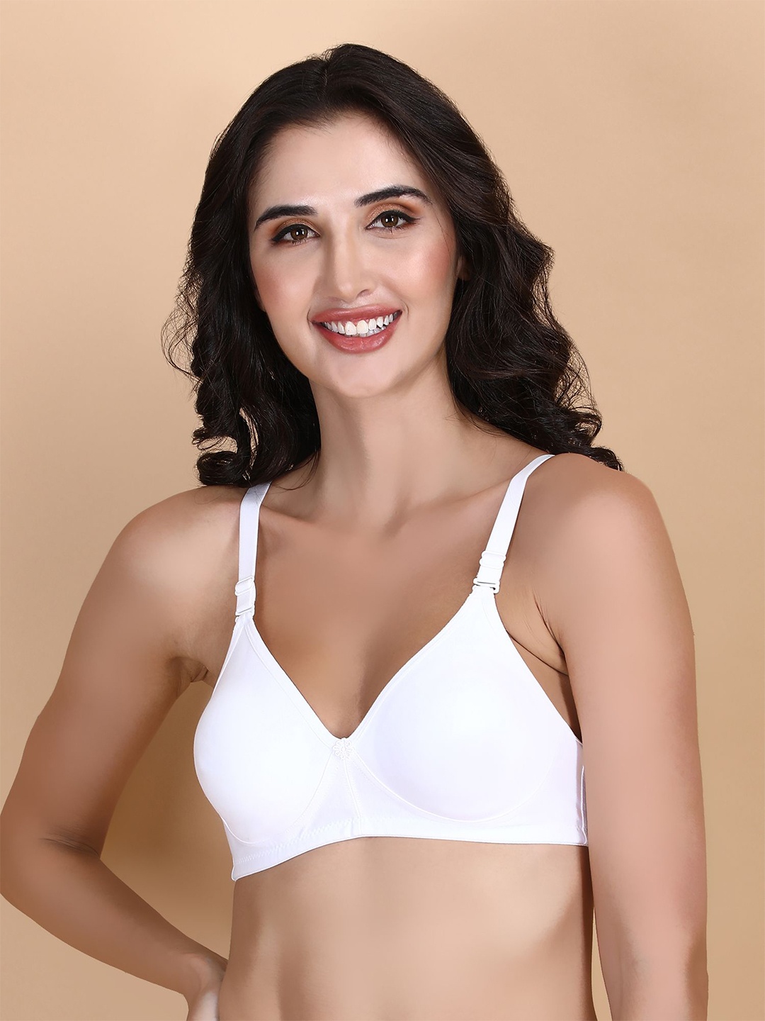 

Klassik Medium Coverage Non Padded Everyday Bra All Day Comfort, White