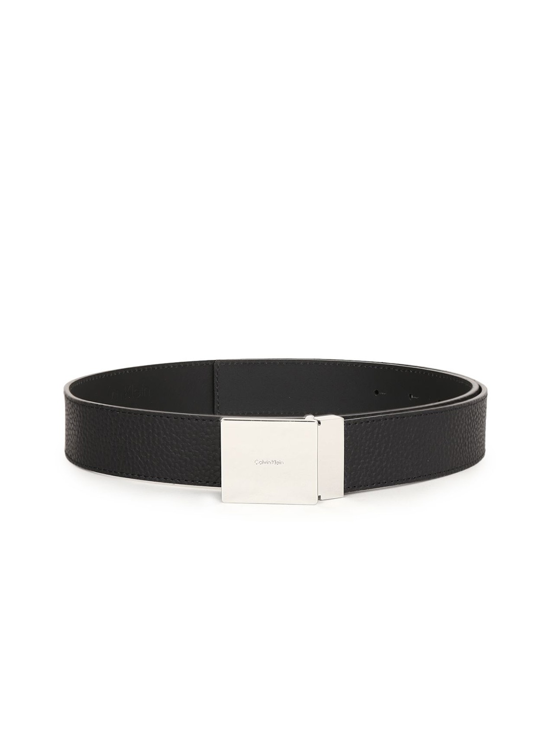 

Calvin Klein Men Solid Slider Buckle Closure Belt, Black